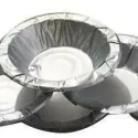6 Inch Disposable Silver Paper Dona