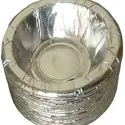 8 Inch Round Silver Paper Dona