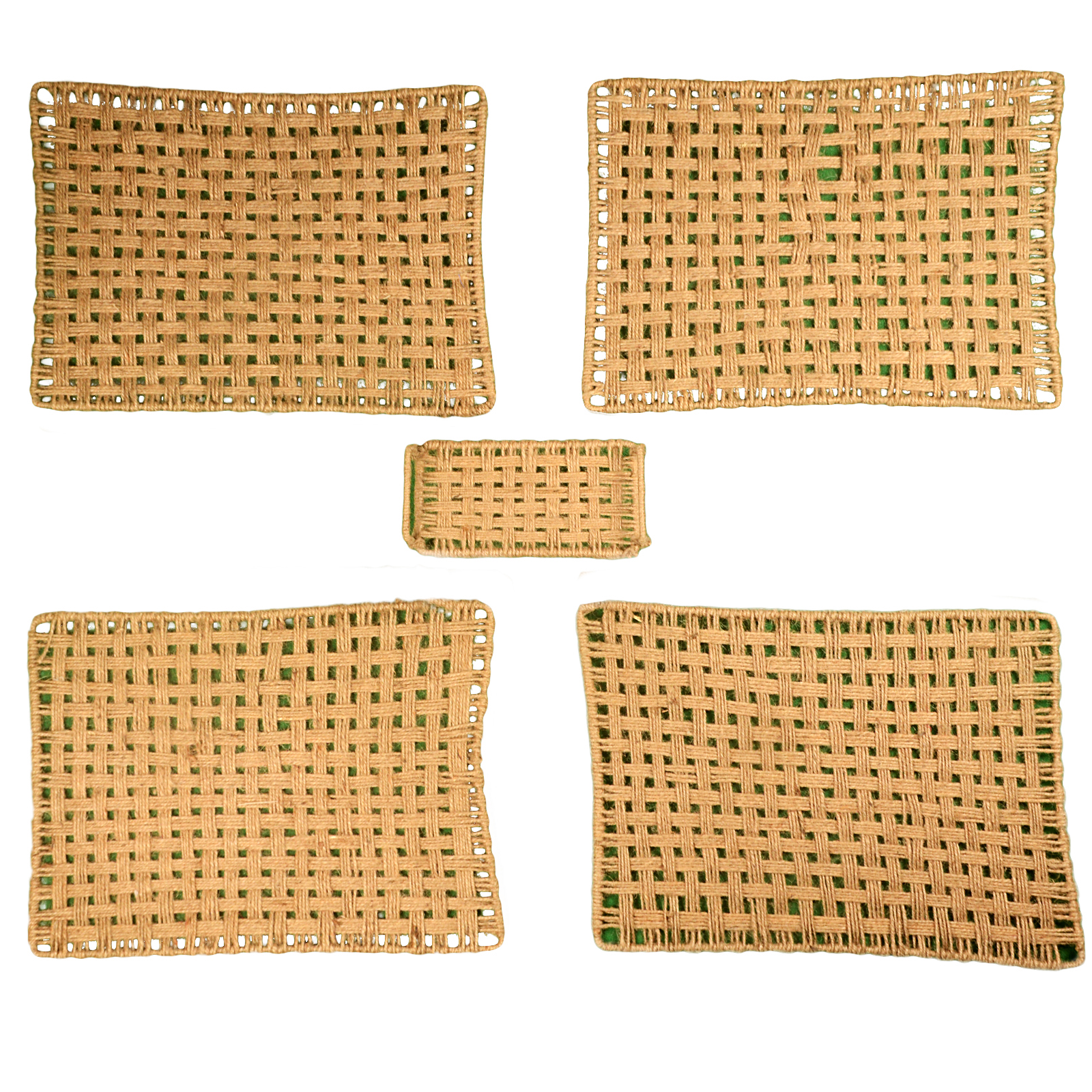 Handwoven Jute Mat With Tray