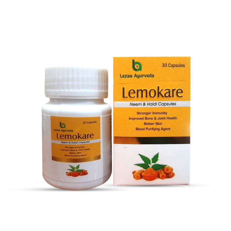 Lemokare Neem And Haldi Capsules