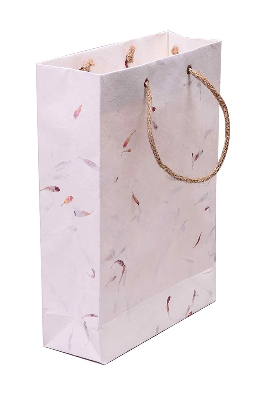 Handmade Paper Bag With Cotton Rope Handle
