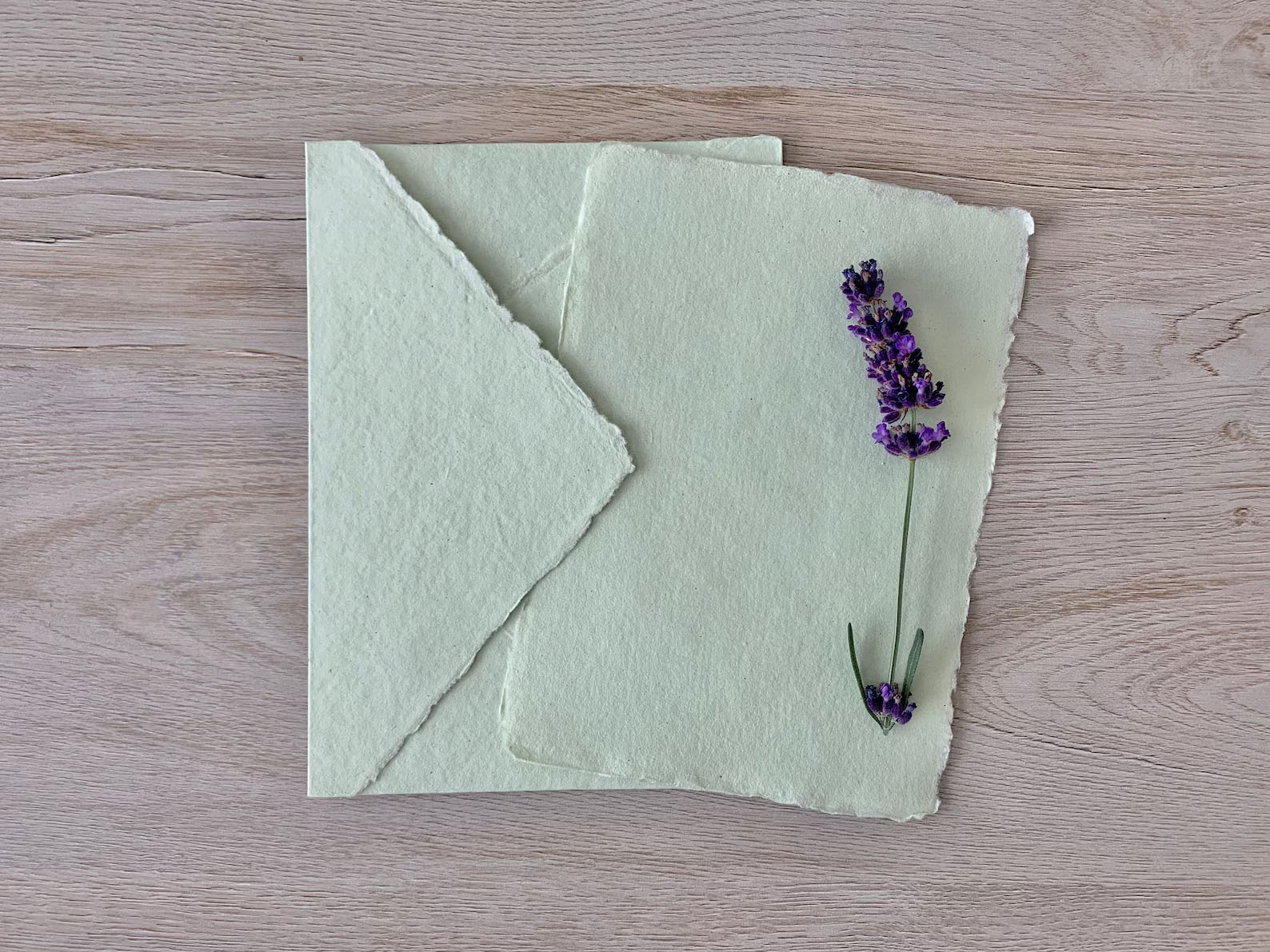 Handmade Vintage Paper Cards With Envelopes