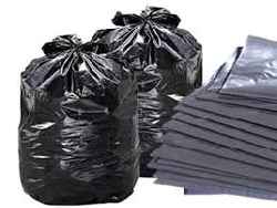 Black Plain Garbage Bag