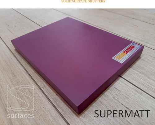 Supermatt Solid Surface Shutters