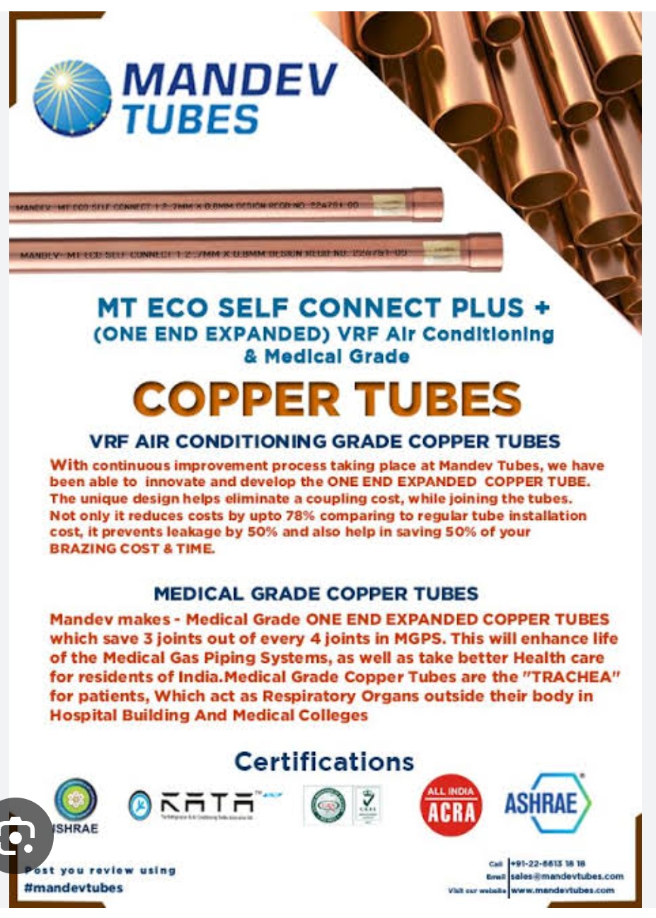 Mandev Copper Tubes