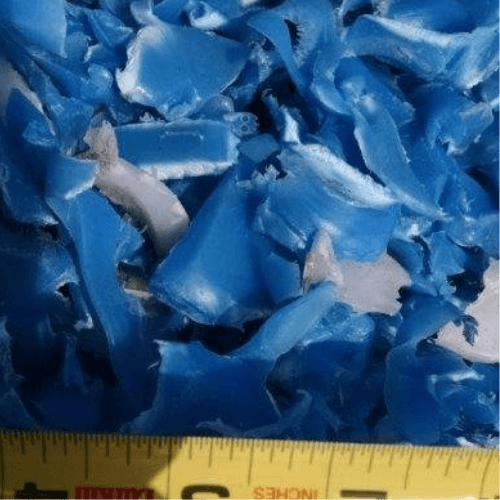 HDPE Blue Drum Regrind Scrap