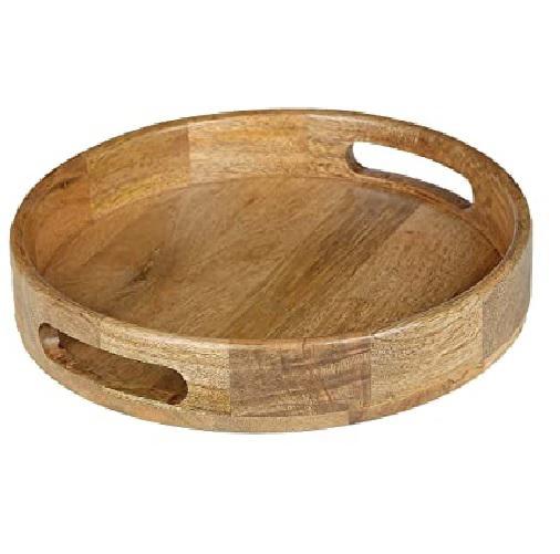 Wood Round Tray