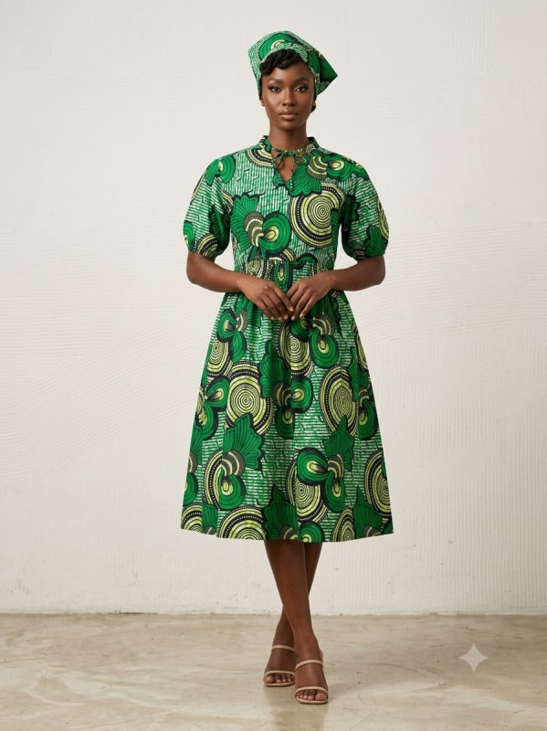 Ankara Midi Gown