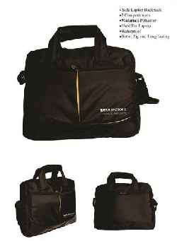 Black Plain Office Laptop Bag - Azaz Enterprises