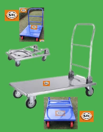 Foldable Handle Platform Trolley