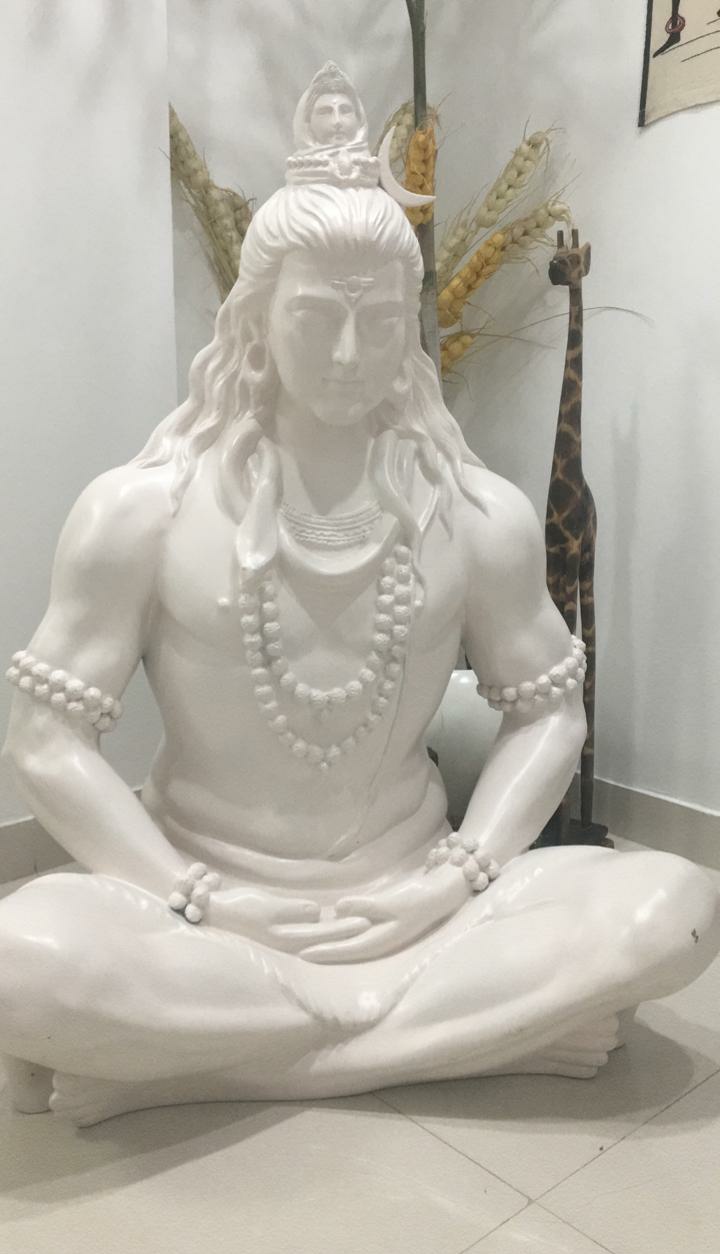 Meditation Lord Shiva Fiber Glass Statue