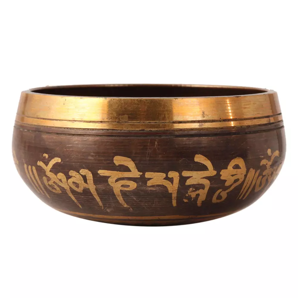 Tibetan Engraved Singing Bowl