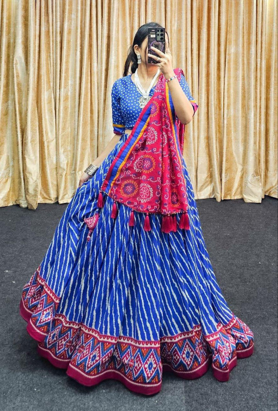 Beautiful Lehariya Navratri Lehenga Choli