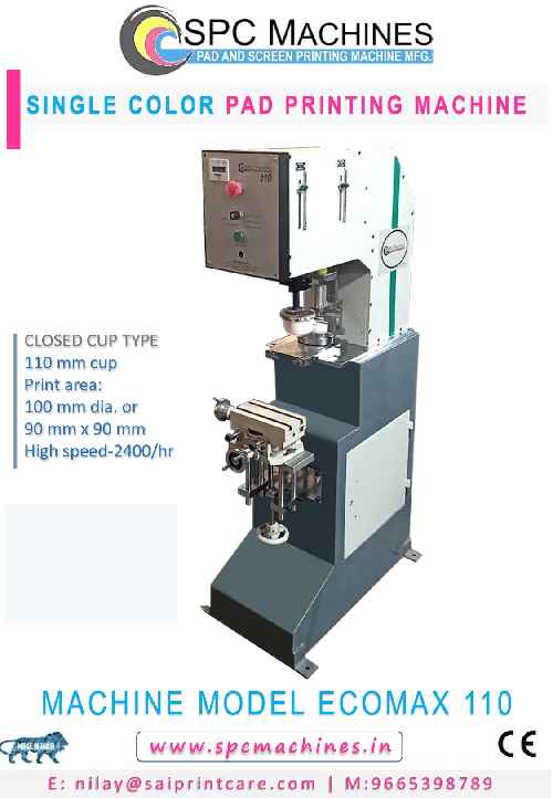 Single Color Closed Cup Pad Printing Machine