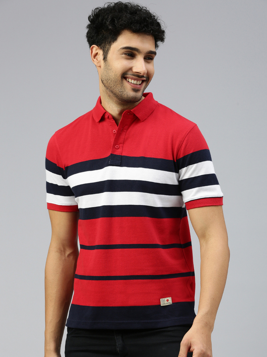 Auto Stripe Polo T-Shirts