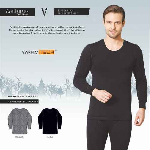 Full Sleeve Black Thermal Vest