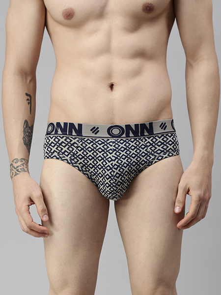Men's UltraSoft Waistband Printed Brief