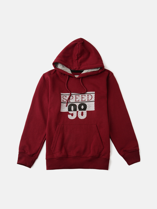 Printed Sweatshirt With-Hood