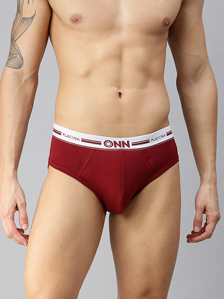 Soft Cotton & Micro-Modal Men's Solid Fashion Brief