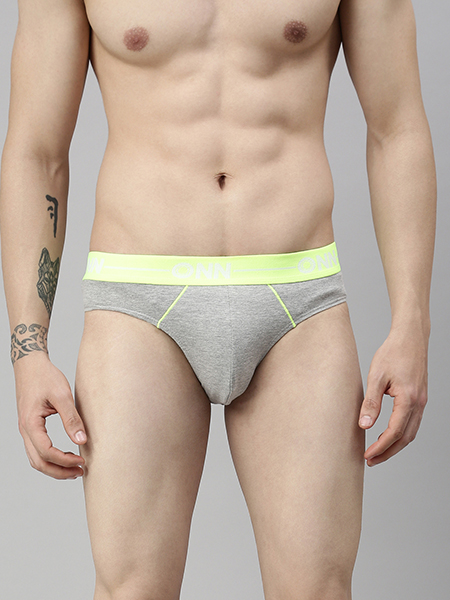 Soft Cotton Men's Fashion Mid Rise Brief
