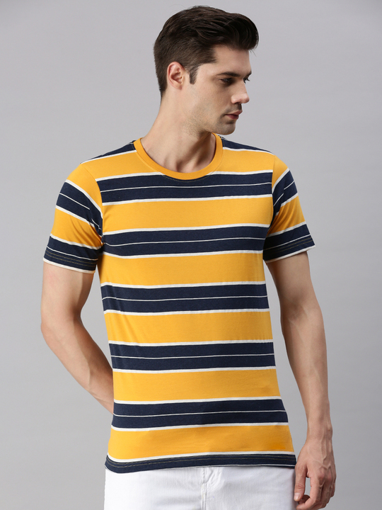 Stripe Round Neck T-Shirt