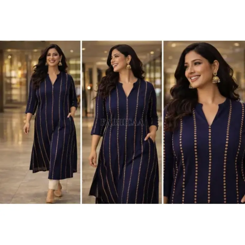 Rayon Cotton Lining Kurti