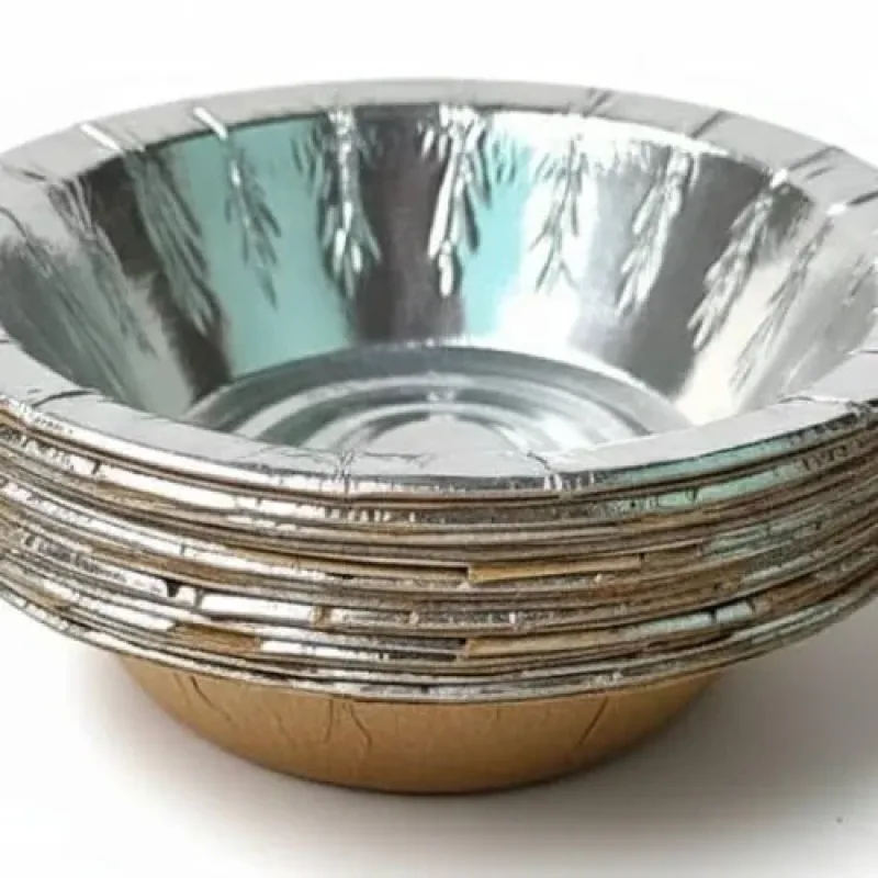 7 Inch Round Silver Paper Dona