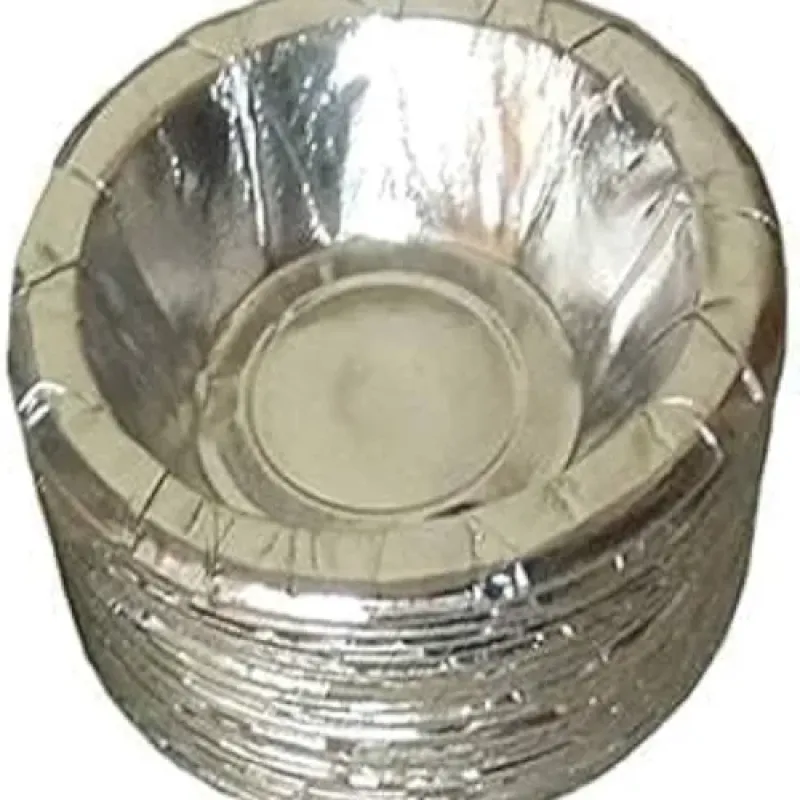 8 Inch Round Silver Paper Dona