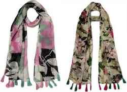 Multicolor Printed Fancy Viscose Stole