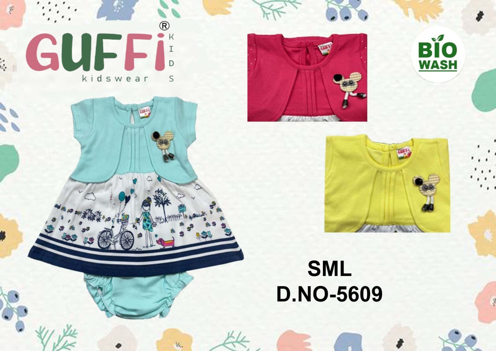 Baby Girls Cotton Frock (D.NO-5609)