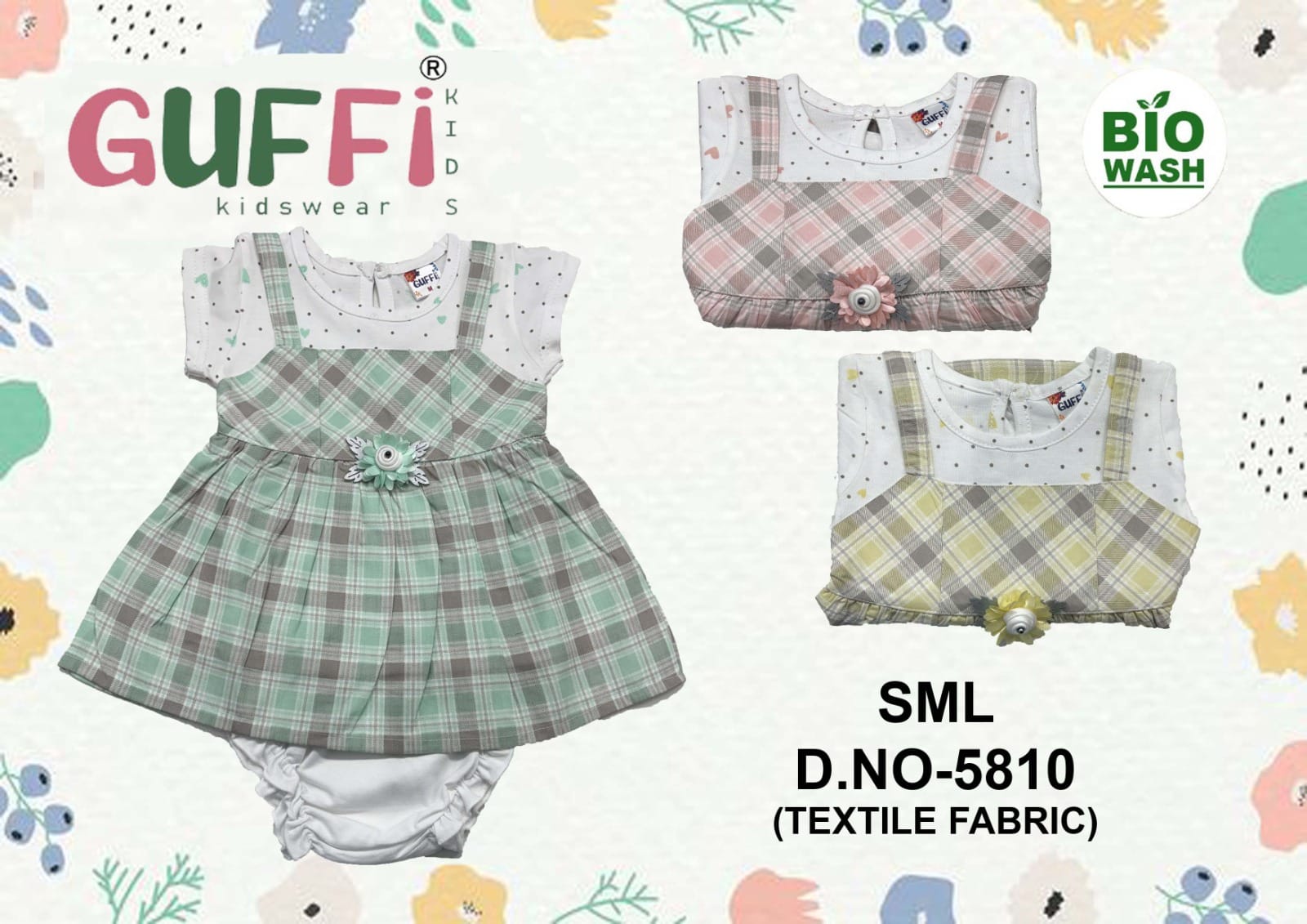 Cotton Fancy Kids Frock (D.NO-5810)