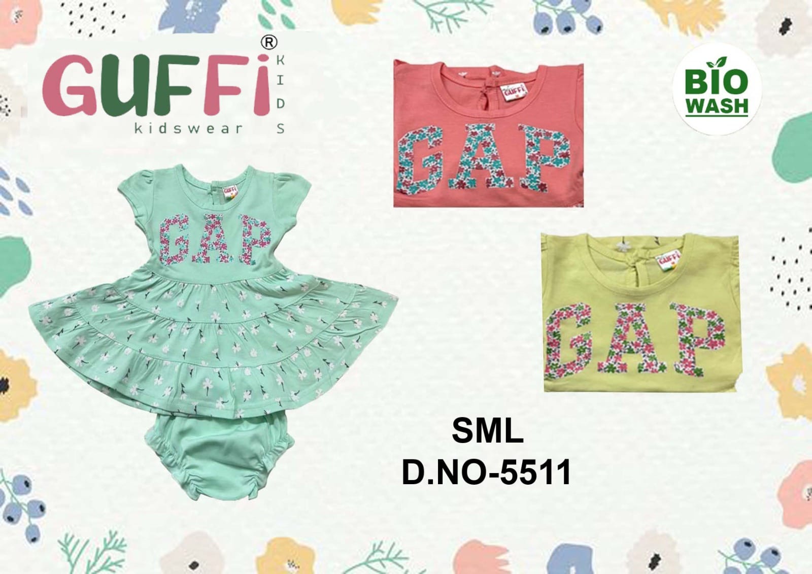 Round Neck Baby Kids Wear (D.NO-5511)