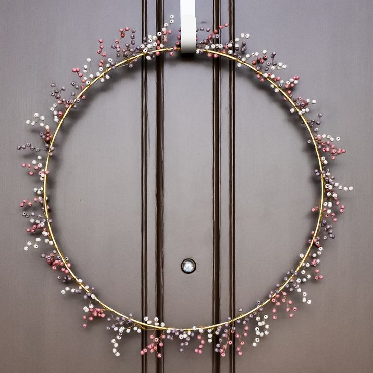 Beaded Garland Hoop Wreath