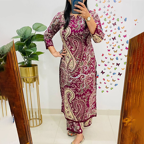 Designer Printed Kurta Set