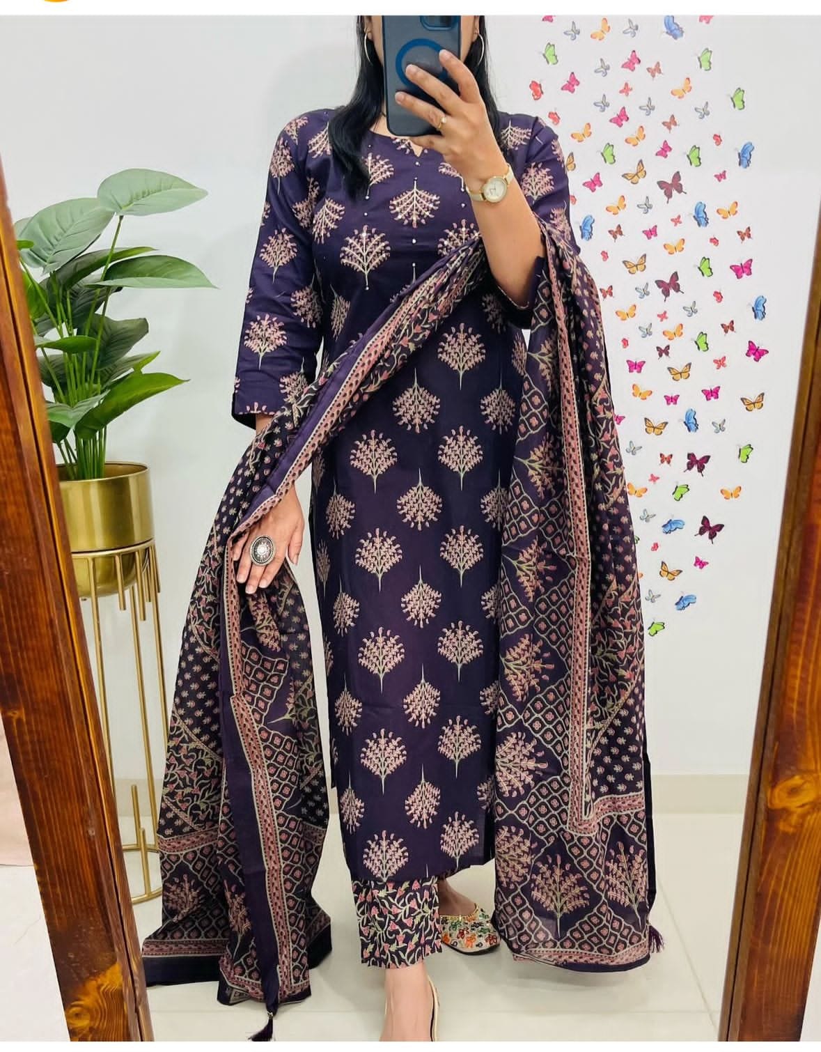Embroidery Cotton Suit